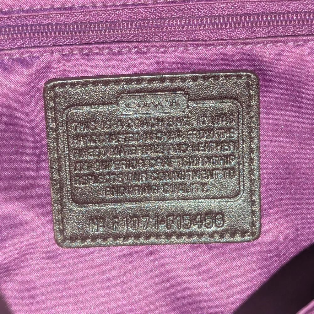Coach Penelope Plaid Wool Tweed Tote Bag_4